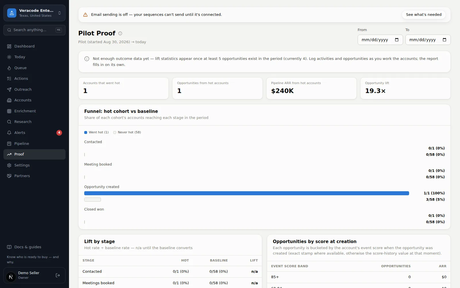 The Pilot Proof report